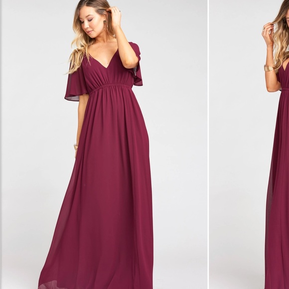 Show me your MuMu | Emily | merlot chiffon | Large - Picture 1 of 5